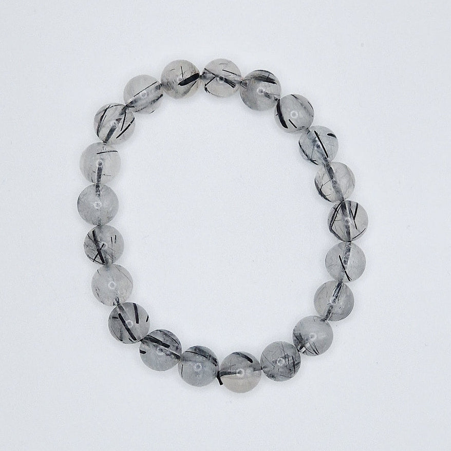 Turmalin in Quarz Kugelarmband