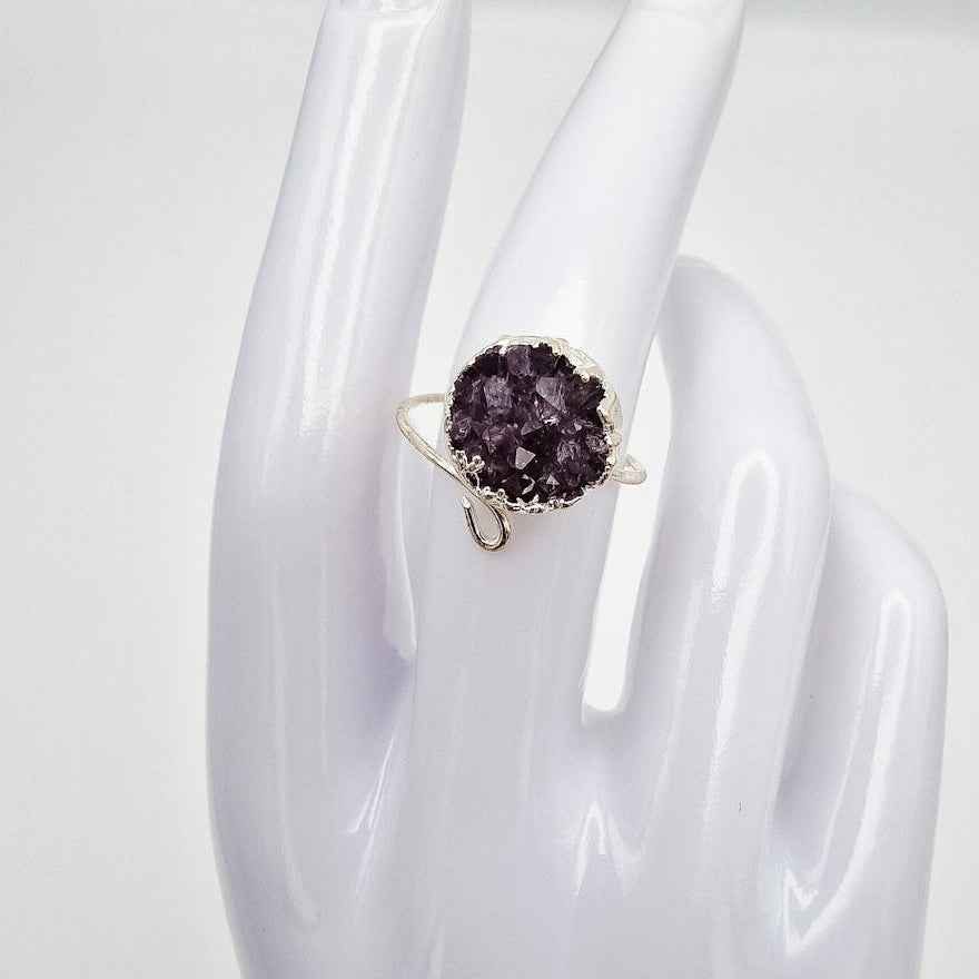 Amethyst Cluster Ring