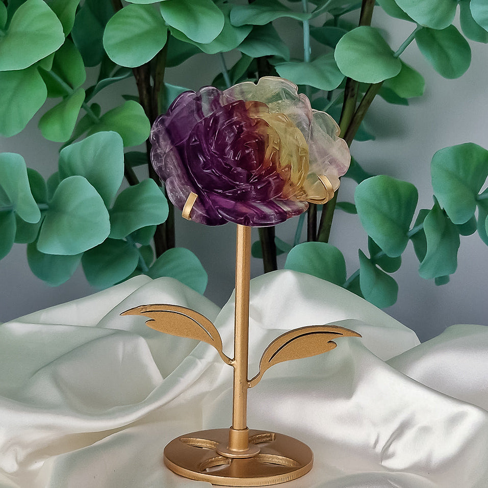 Fluorit Blume auf Halterung