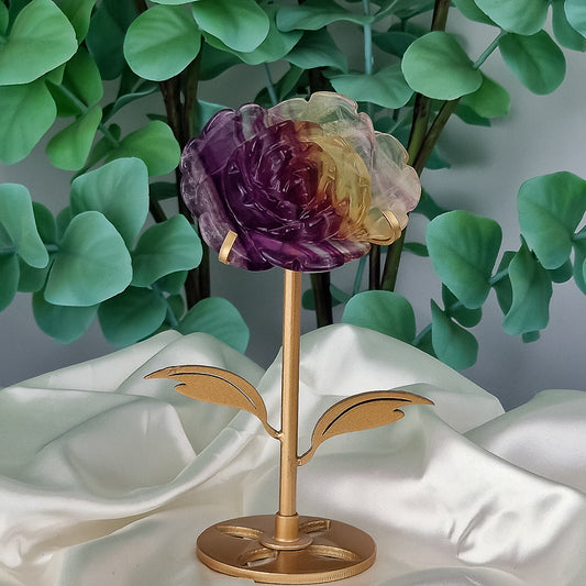 Fluorit Blume auf Halterung