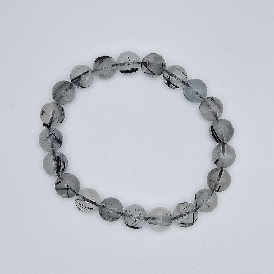 Turmalin in Quarz Kugelarmband