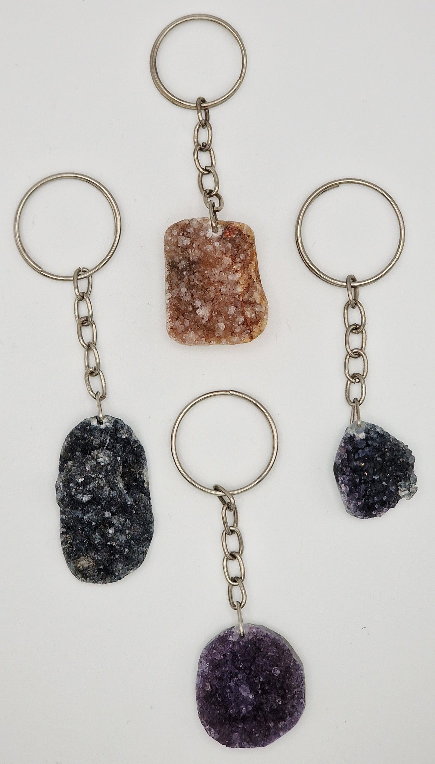 Druzy Agate Schlüsselanhänger - Mystery