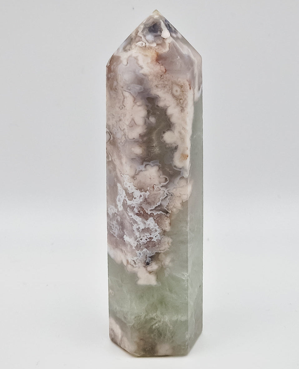 Prasiolith Blumenachat Turm