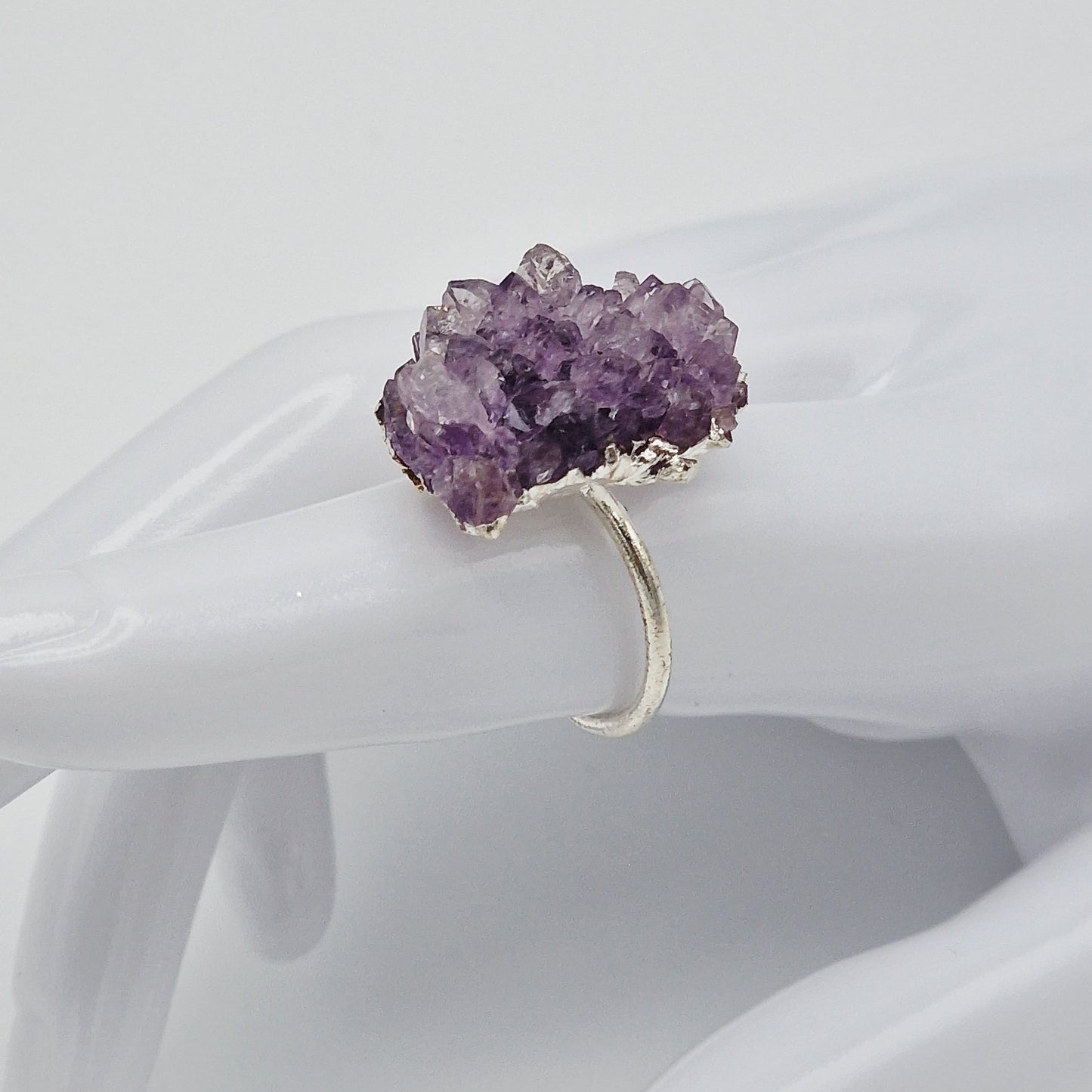 Amethyst Cluster Ring
