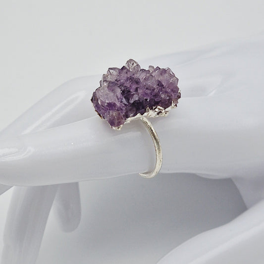 Amethyst Cluster Ring