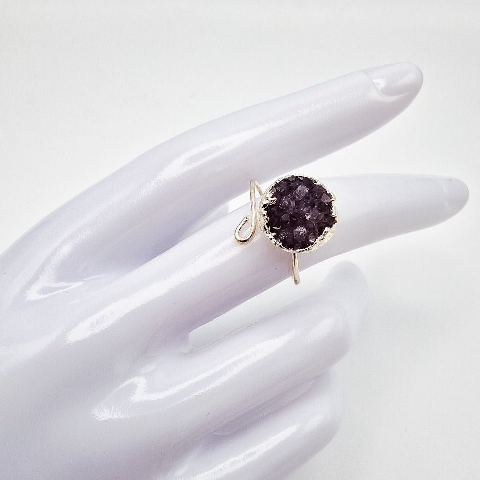 Amethyst Cluster Ring