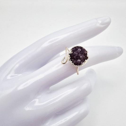 Amethyst Cluster Ring