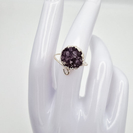 Amethyst Cluster Ring