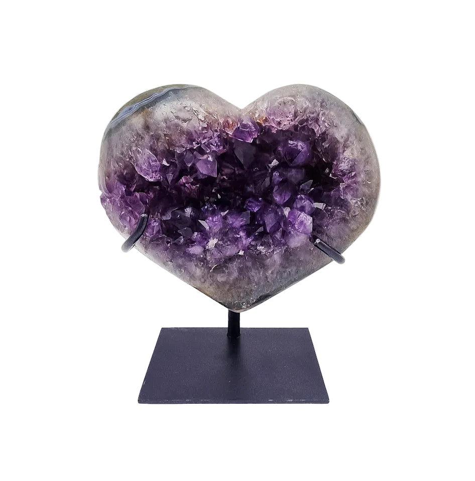 Amethyst - Achat Herz