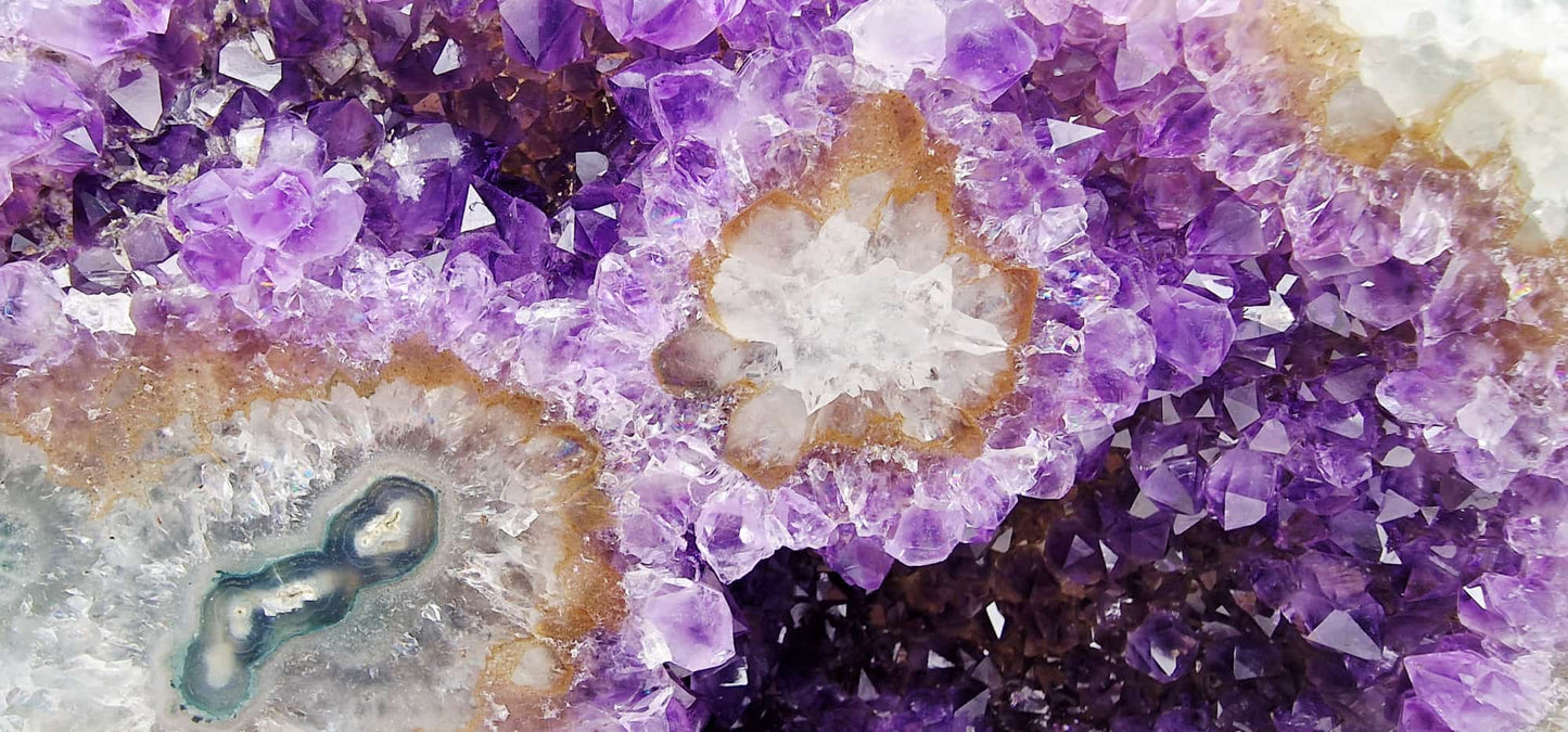 Amethyst - Grüner Jaspis