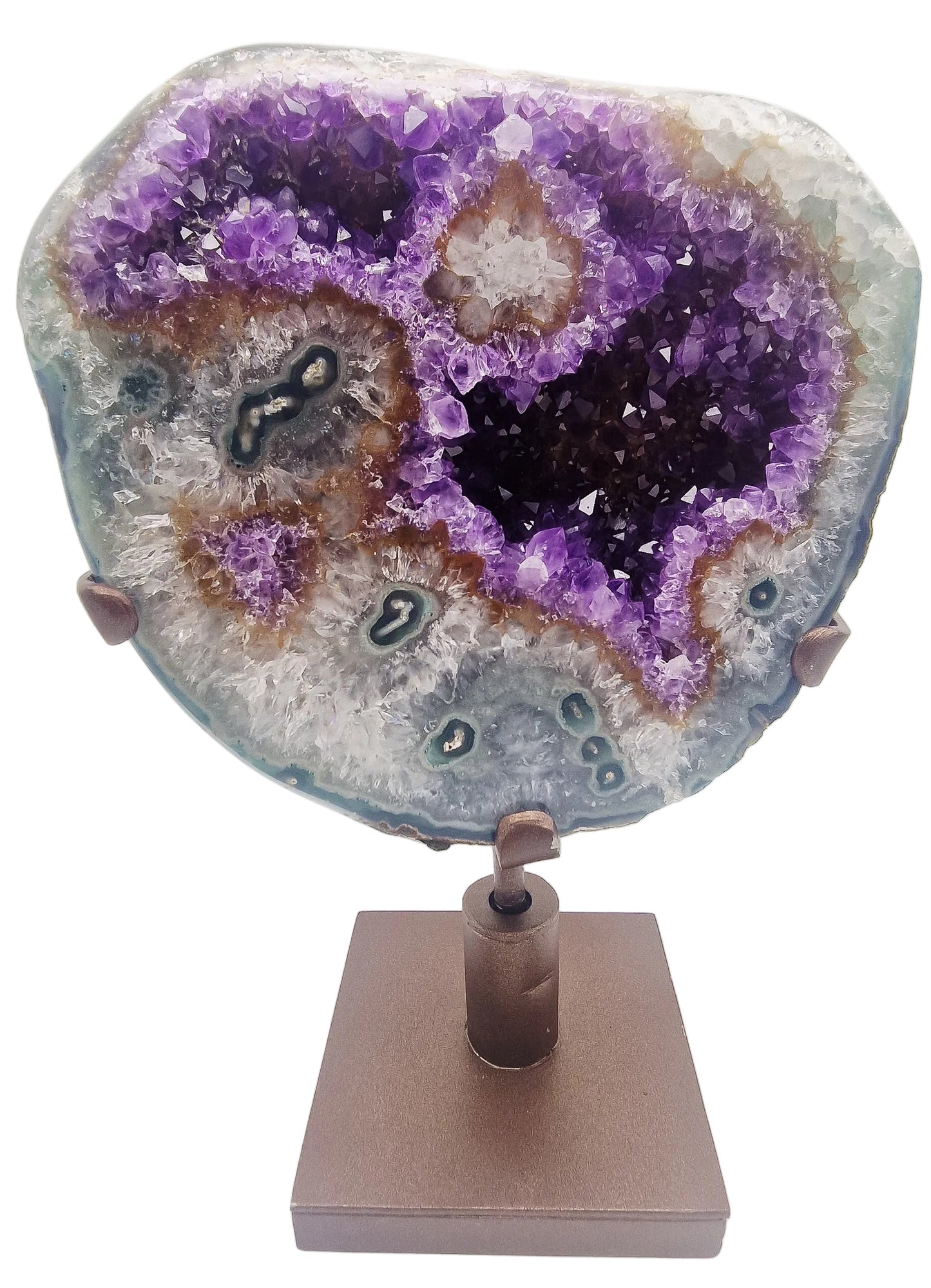 Amethyst - Grüner Jaspis