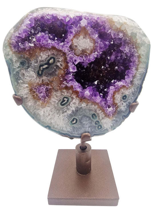 Amethyst - Grüner Jaspis