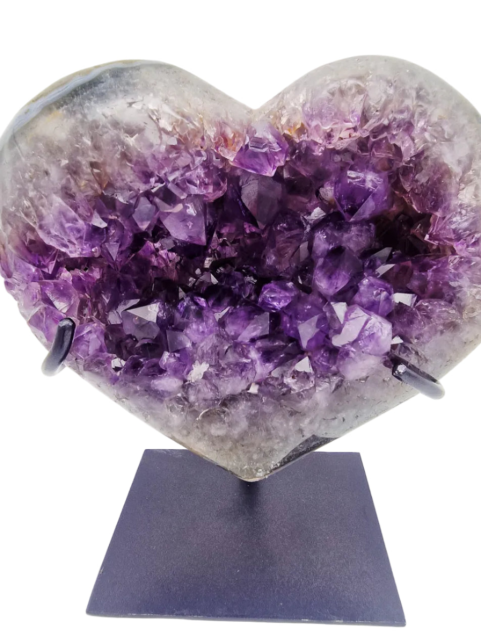 Amethyst - Achat Herz