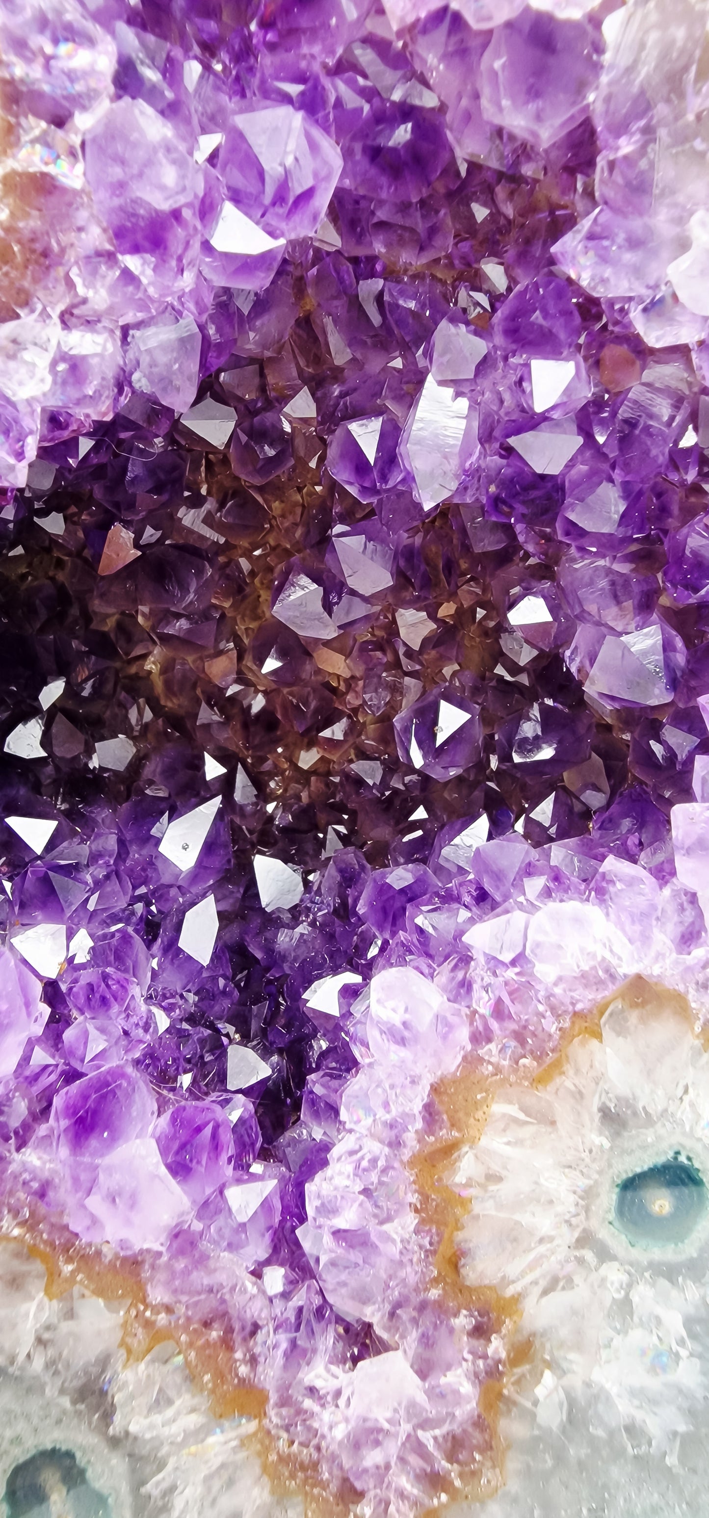 Amethyst - Grüner Jaspis